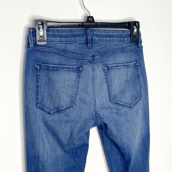 3X1 NYC W2 Distressed Mid-Rise Skinny Jeans in Crete Dark Wash Denim Size 24 - Picture 9 of 14